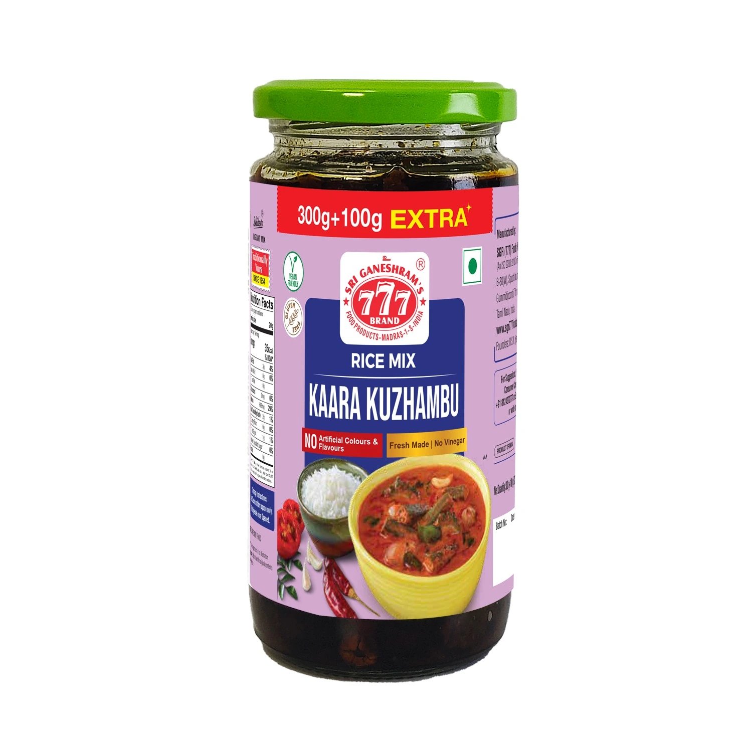 777 Kaara Kuzhambu Rice Mix