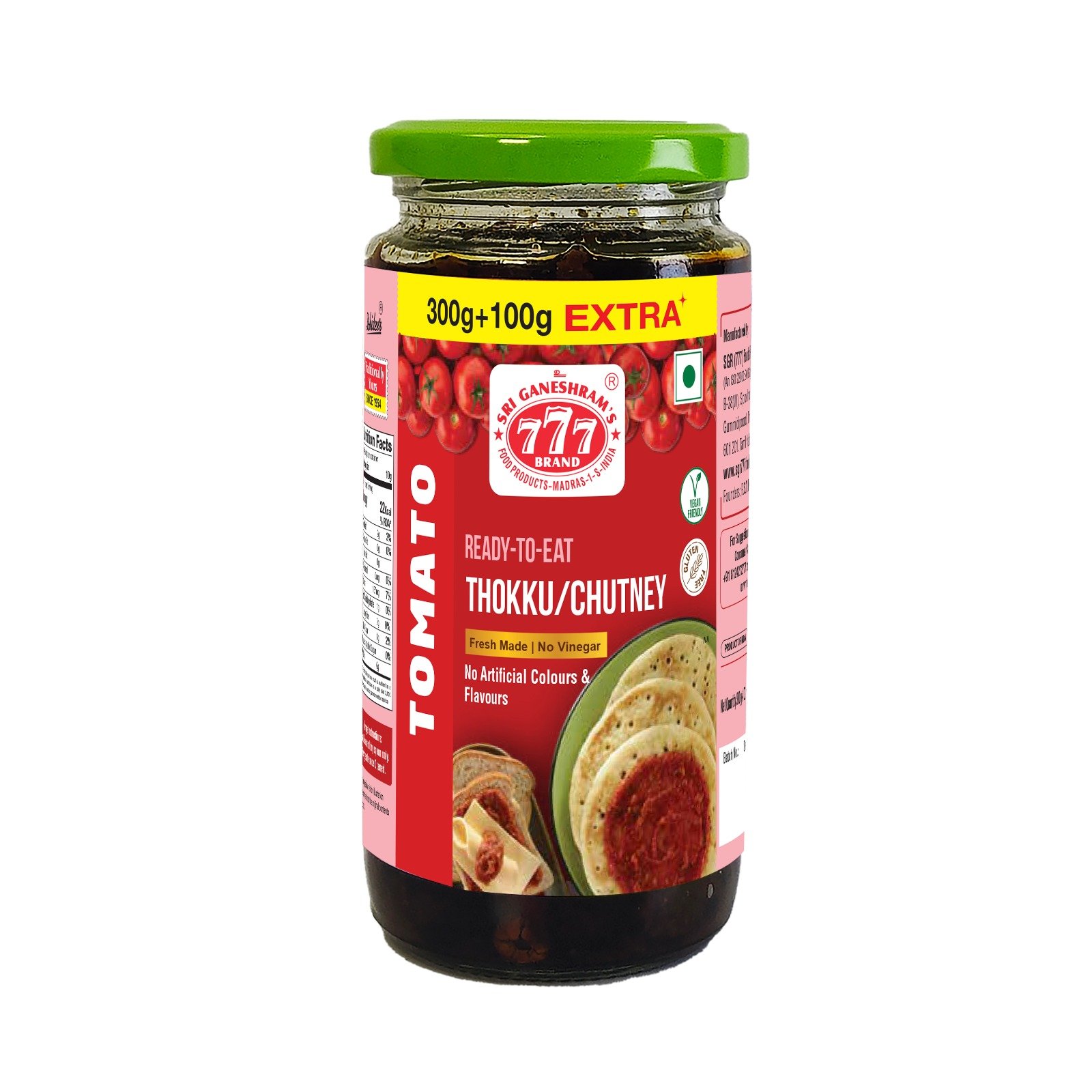 777 Tangy Tomato Thokku 400g