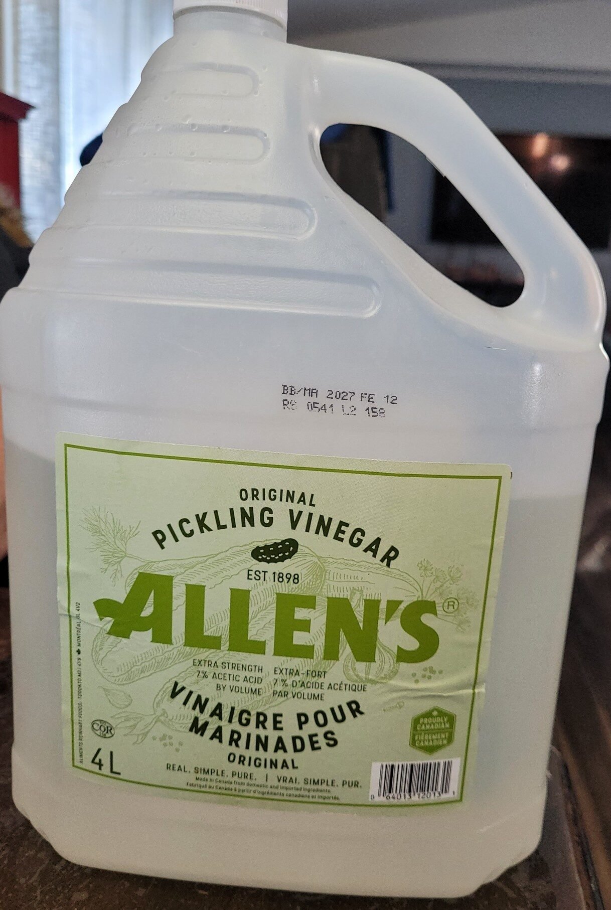Allen Pickling Vinegar 4L