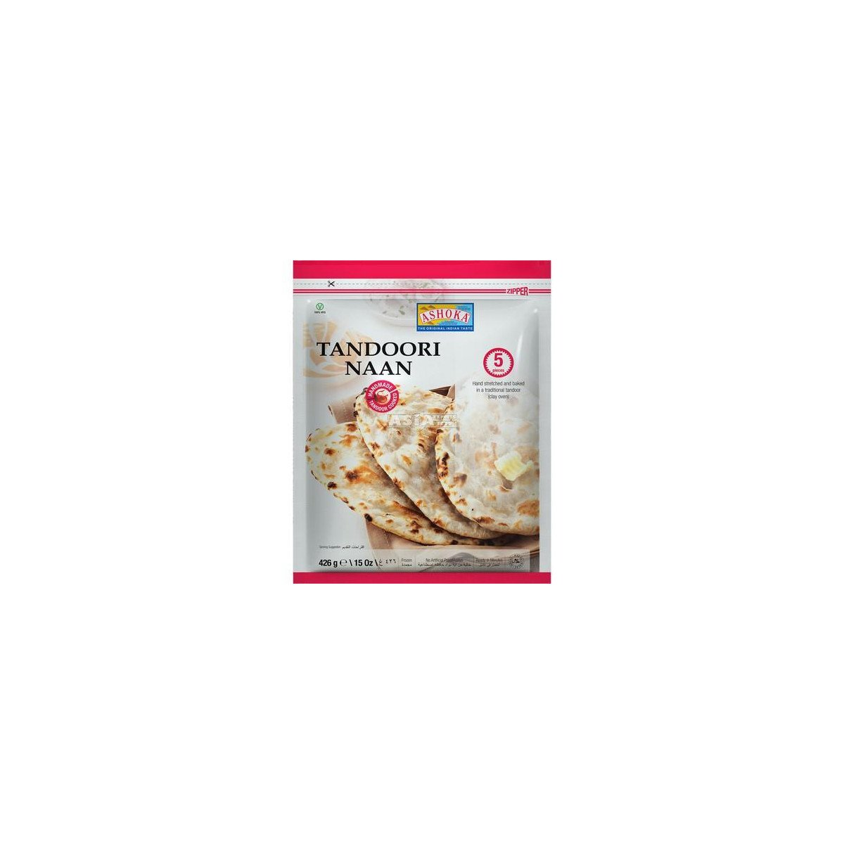 Ashoka Tandoori Naan Plain 5pcs