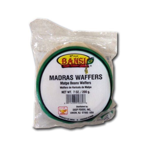 Bansi Madras Wafers 7oz