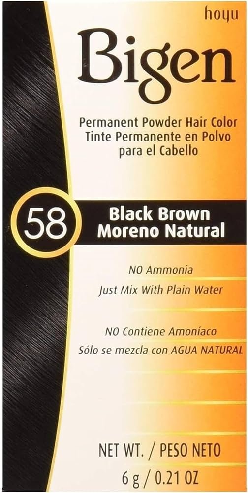 Bigen 58 Black Brown Hair Color