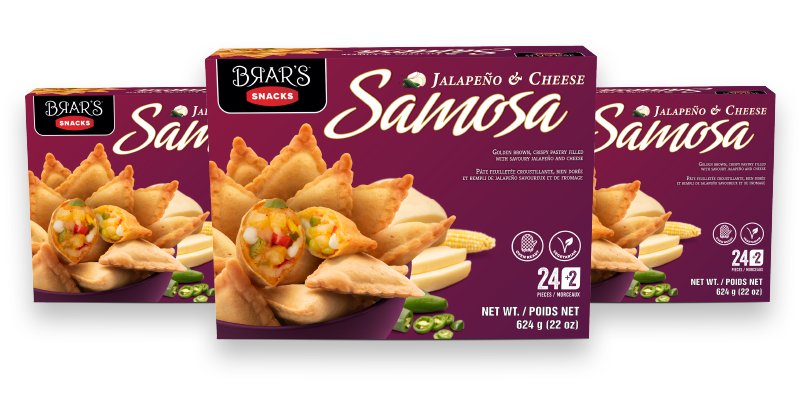 Brar Cheese Pizza Samosa 624g