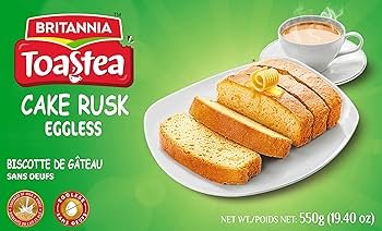 Britannia Eggless Cake Rusk 550g