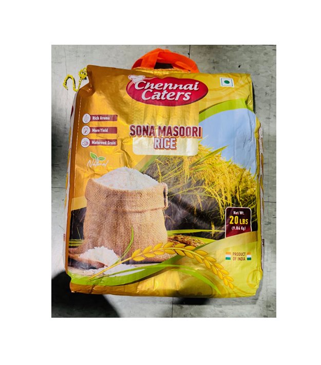 CHENNAI CATERERS Sona Masoori Rice 20lb