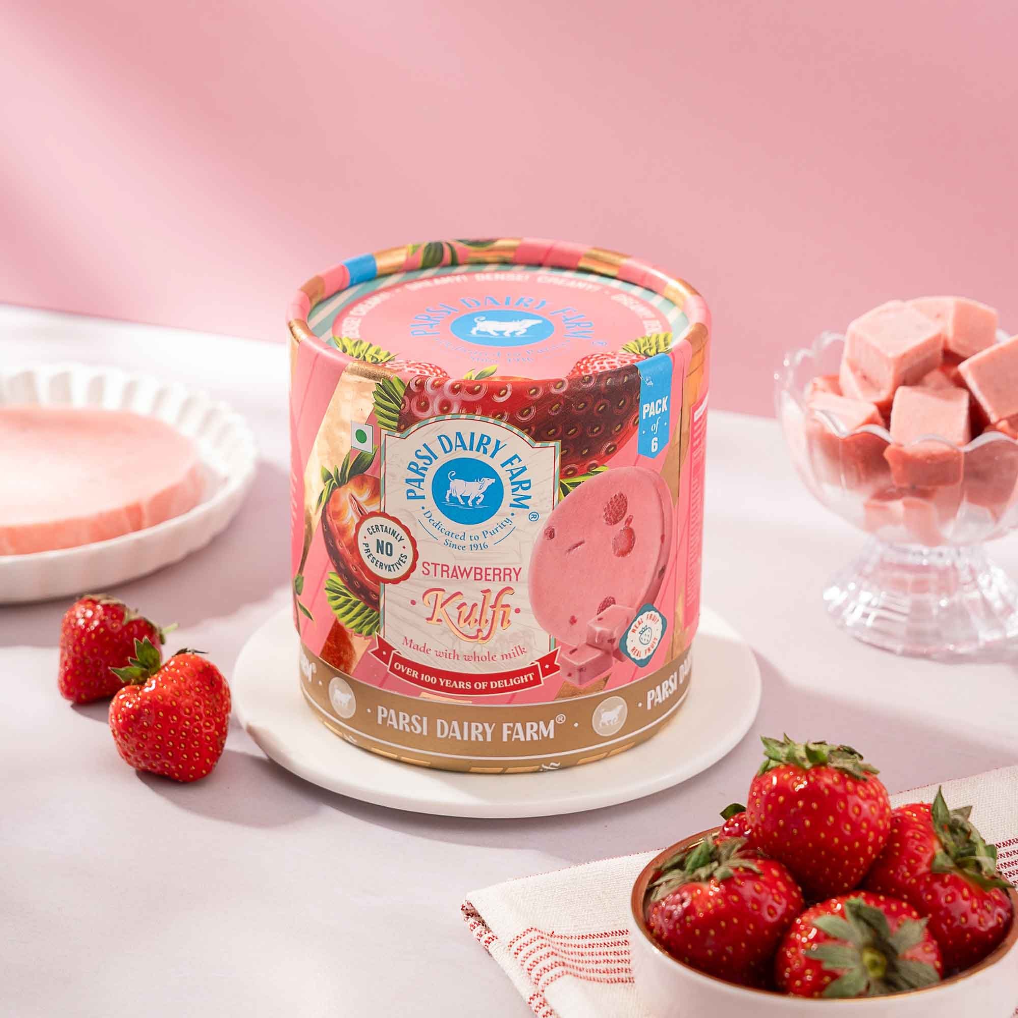 CROWN KULFI Strawberry Kulfi