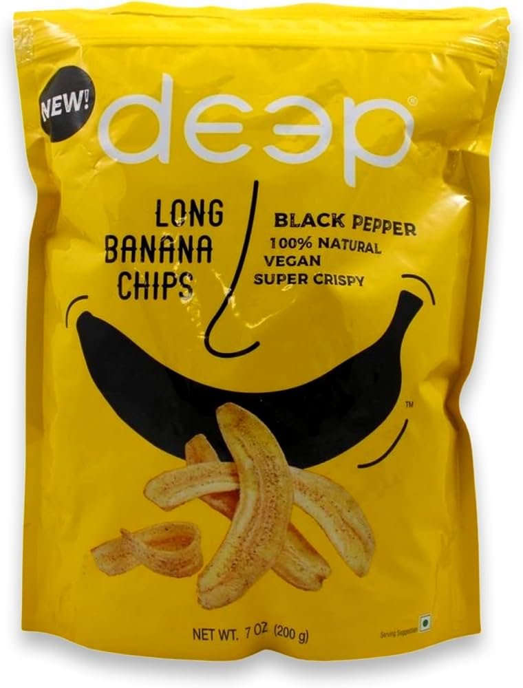 Deep Black Pepper Long Chips 200g