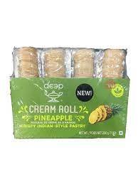 Deep Cream Roll Pineapple 4pcs