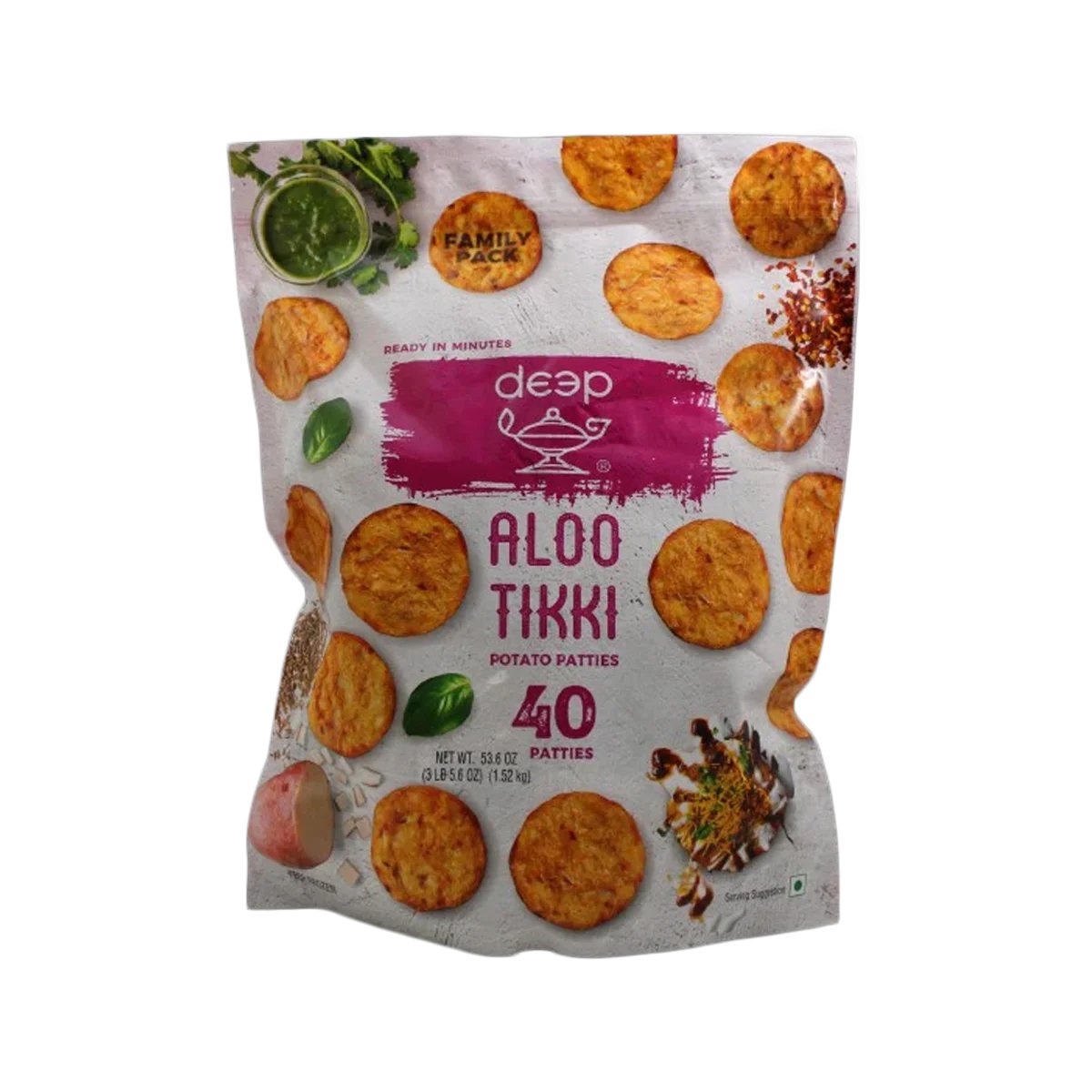 Deep Frozen Aloo Tikki 40pcs