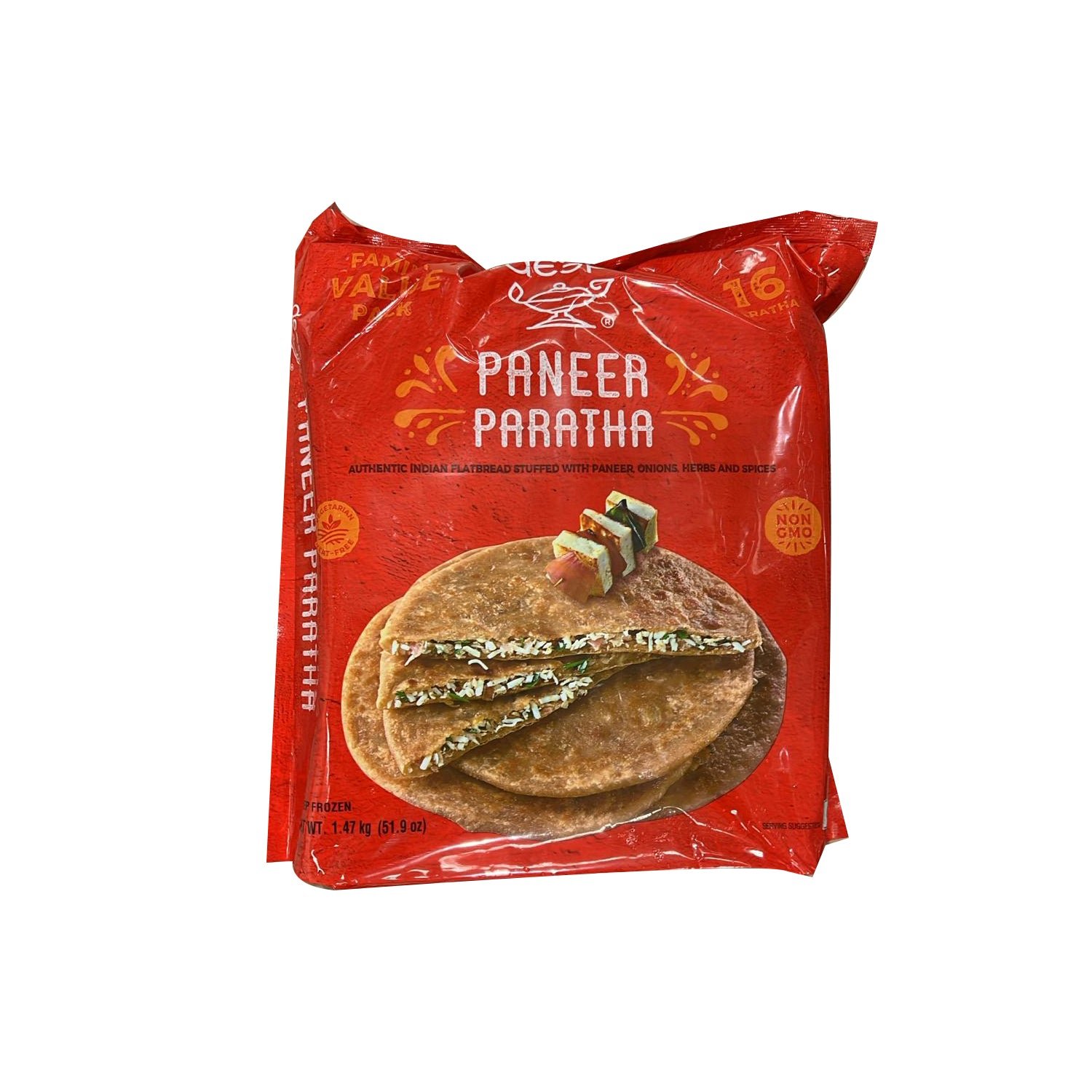 Deep Frozen Paneer Paratha 16pcs