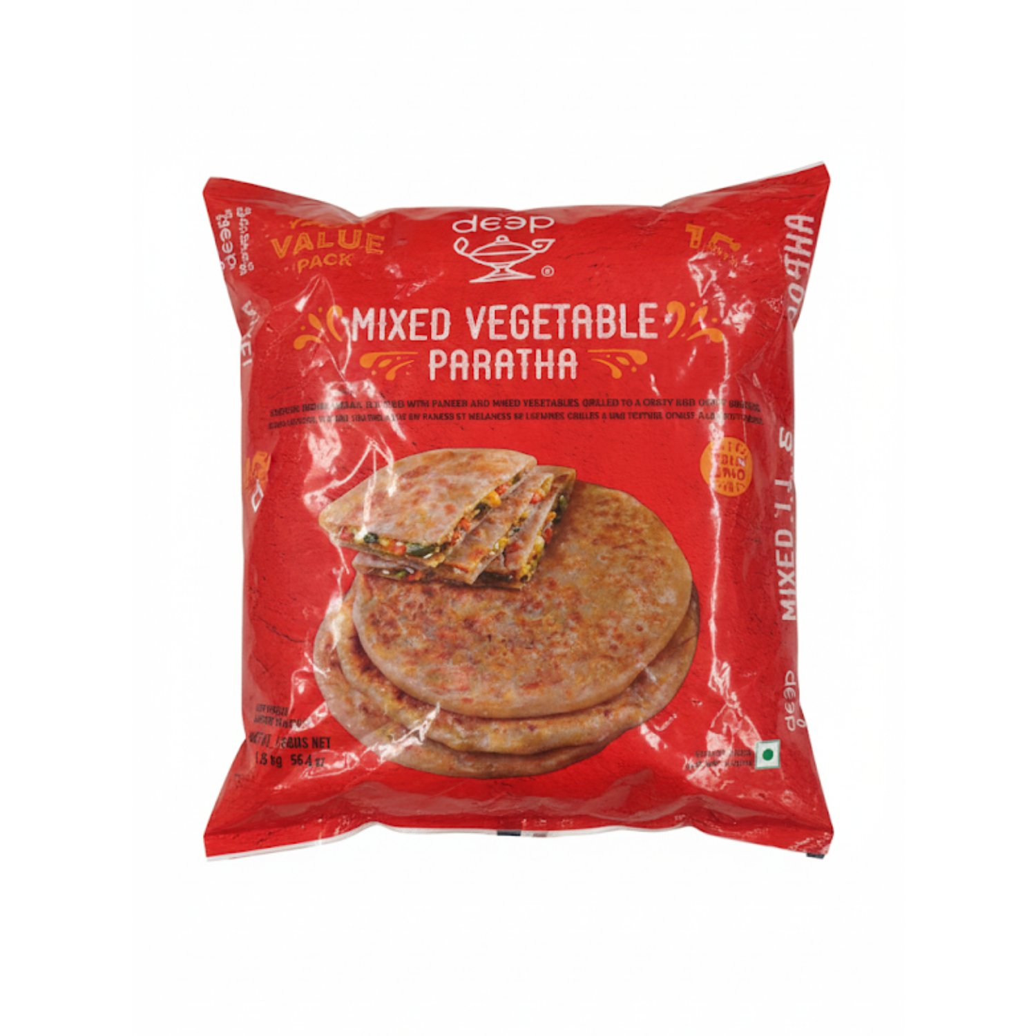 Deep Frozen Paratha Mix Vegetable 16pcs