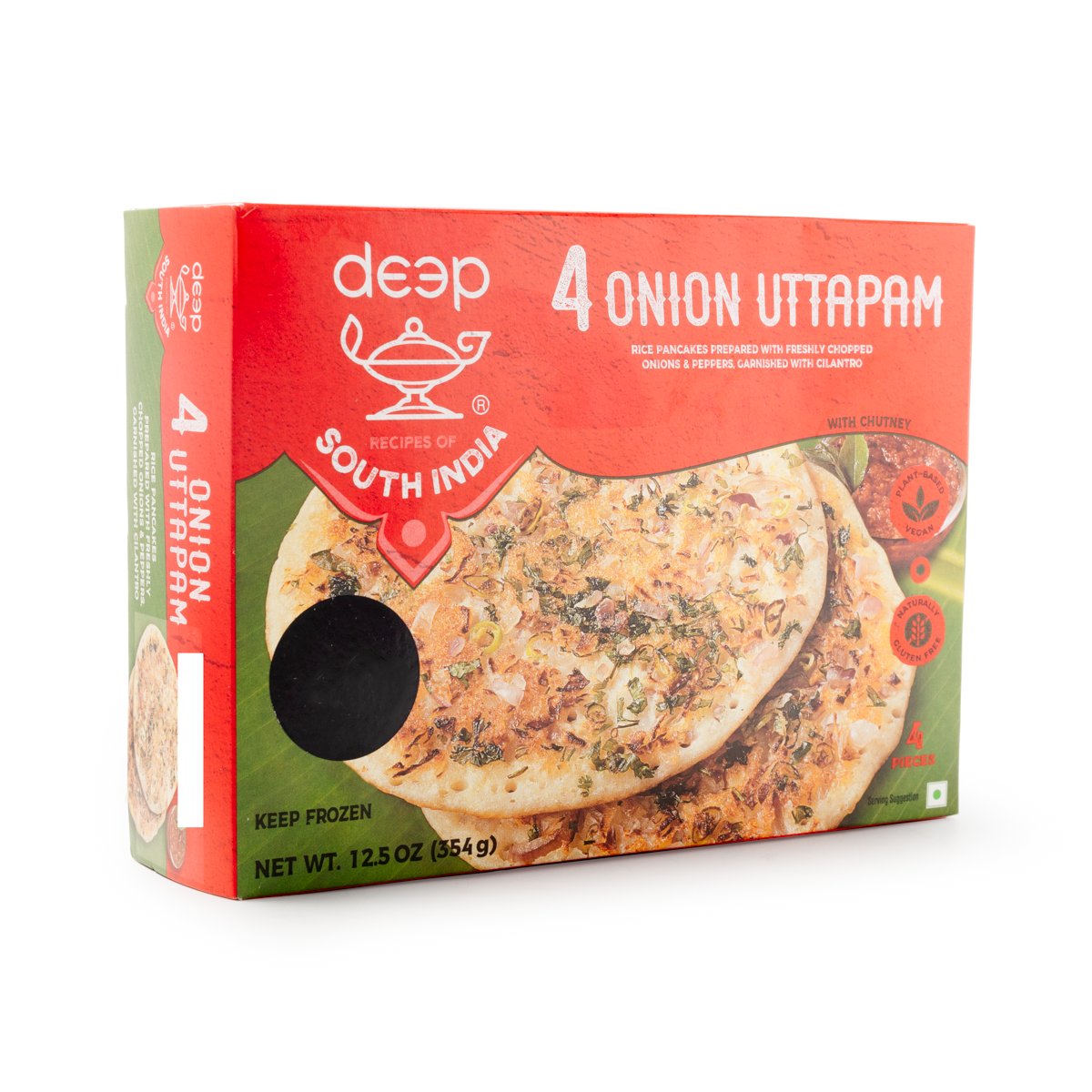 Deep Onion Uttapam 4pcs
