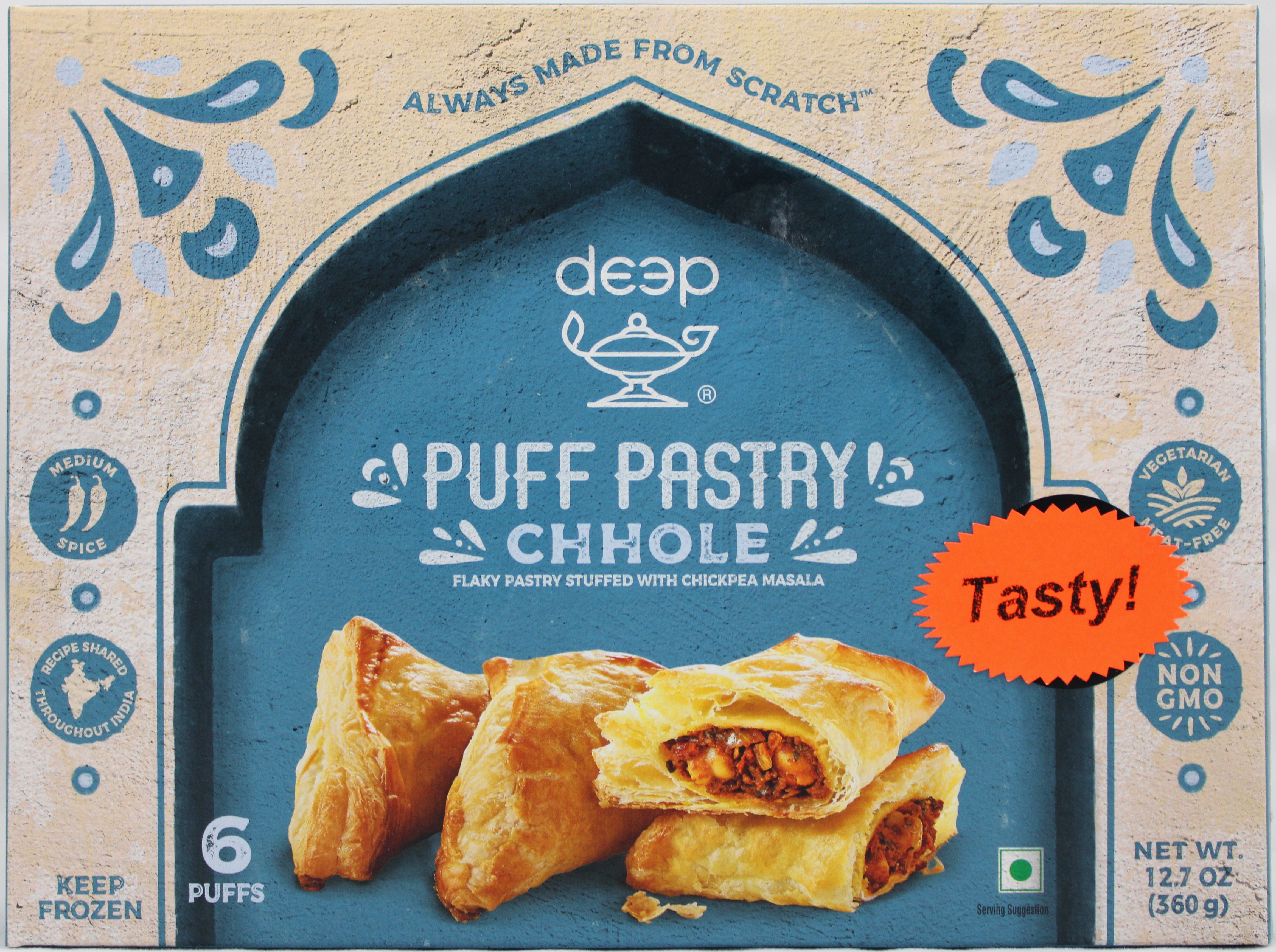 Deep Puff Chhole 6pcs