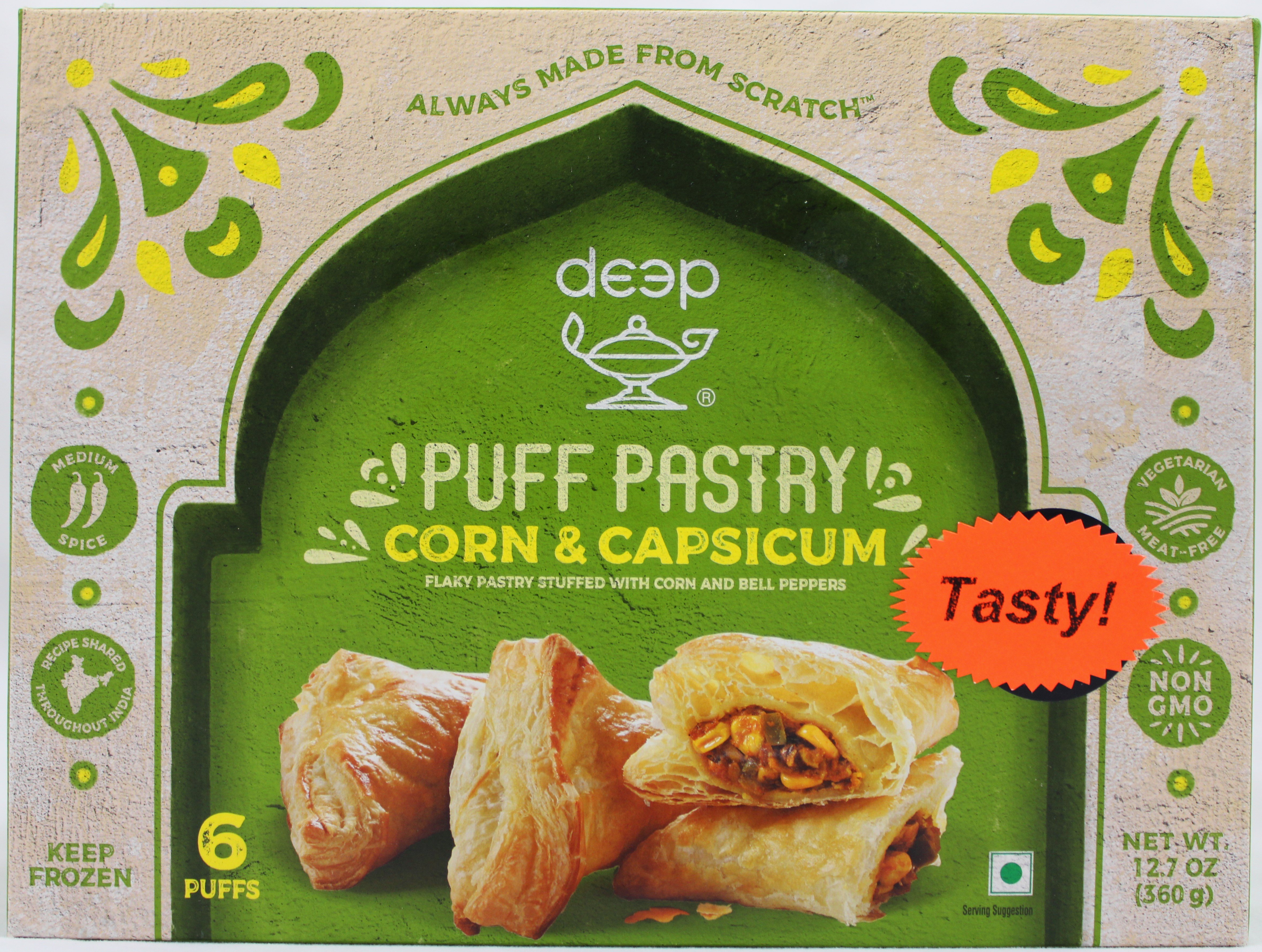 Deep Puff Corn & Capsicum 6pcs