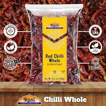 Deep Red Chilli Whole 100g
