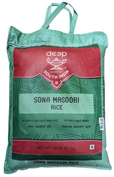 Deep Sona Masoori Rice 20L