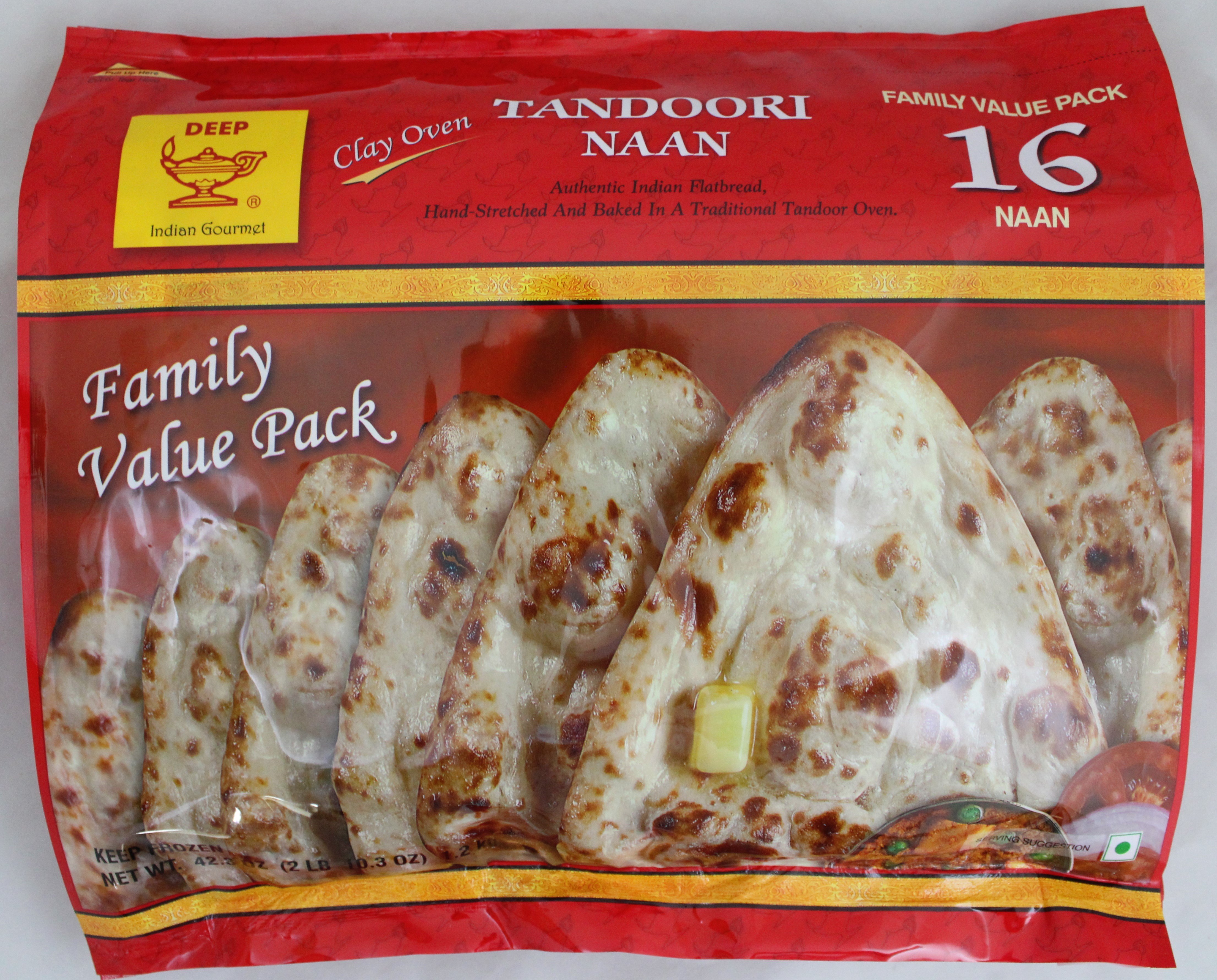 Deep Tandoori Naan 16pcs