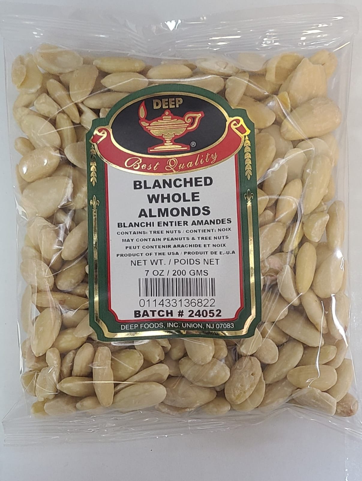 Deep Whole Blanched Almond 7oz