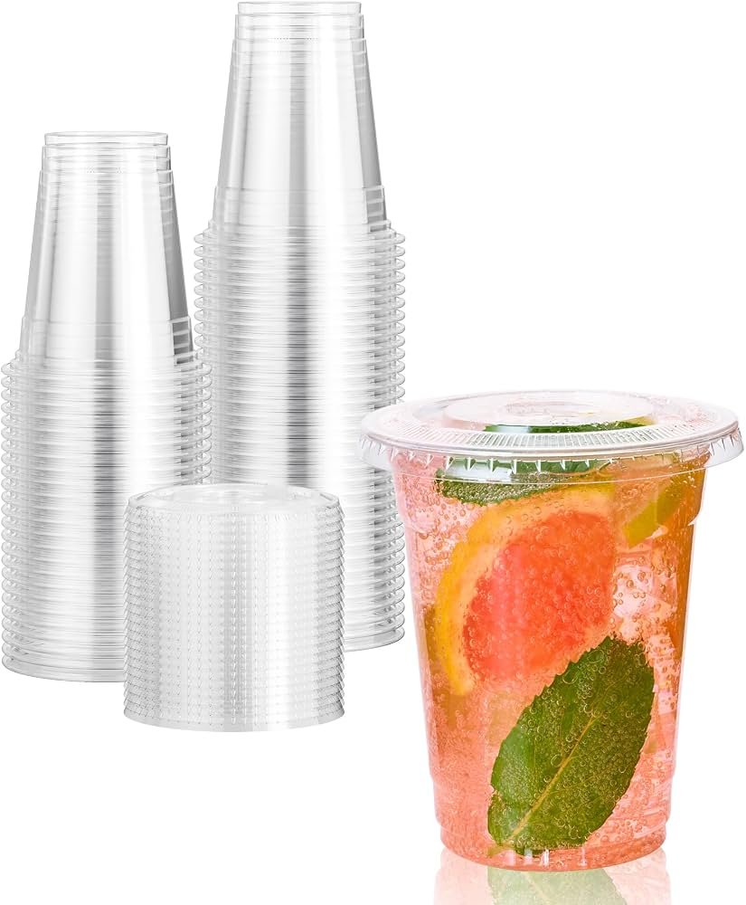 Flat Lids for Clear Cups 50pcs
