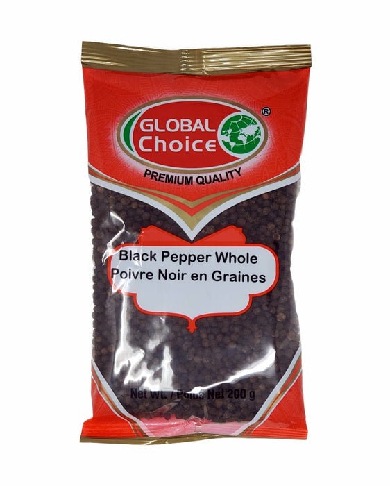 GLOBAL CHOICE Black Pepper Whole 200g - Spices and Herbs
