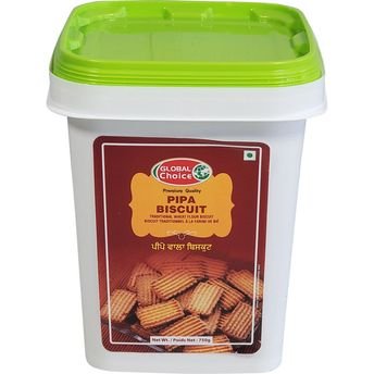 GLOBAL CHOICE Pipa Biscuit Atta Punjabi 2kg - Snacks