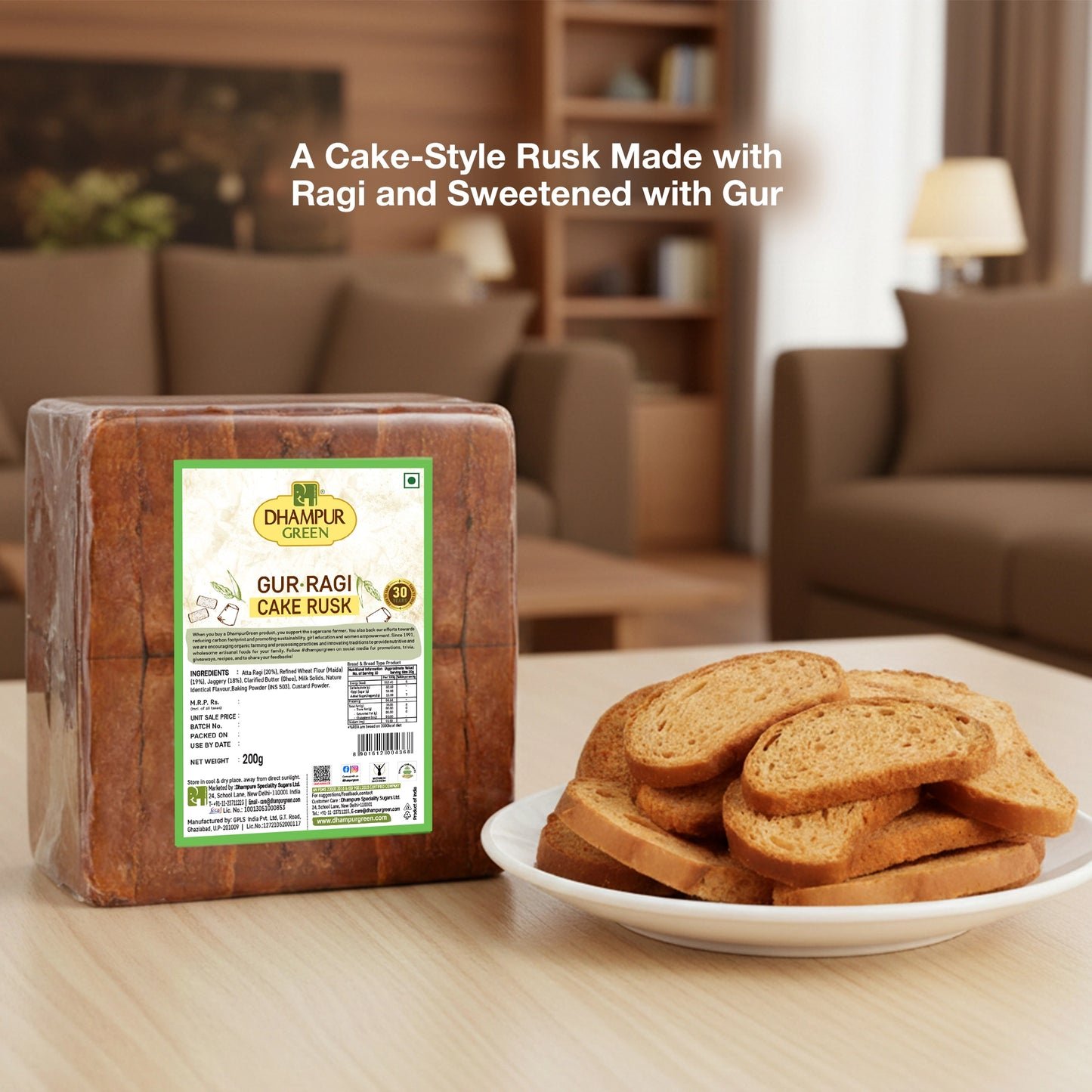GREENZ Gur Rusk 350g - Snacks