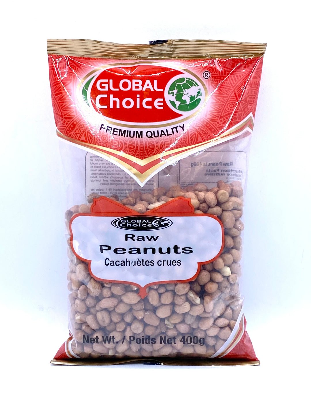 GLOBAL CHOICE Raw Peanuts 400g