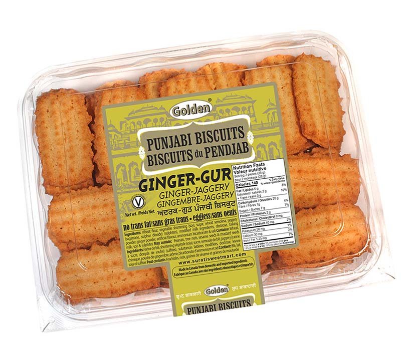 Golden Ginger Gur Biscuit