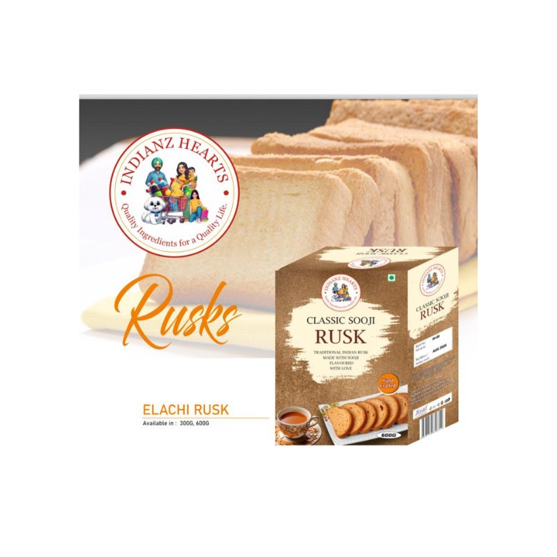 INDIAN HEARTS Suji Rusk 600g