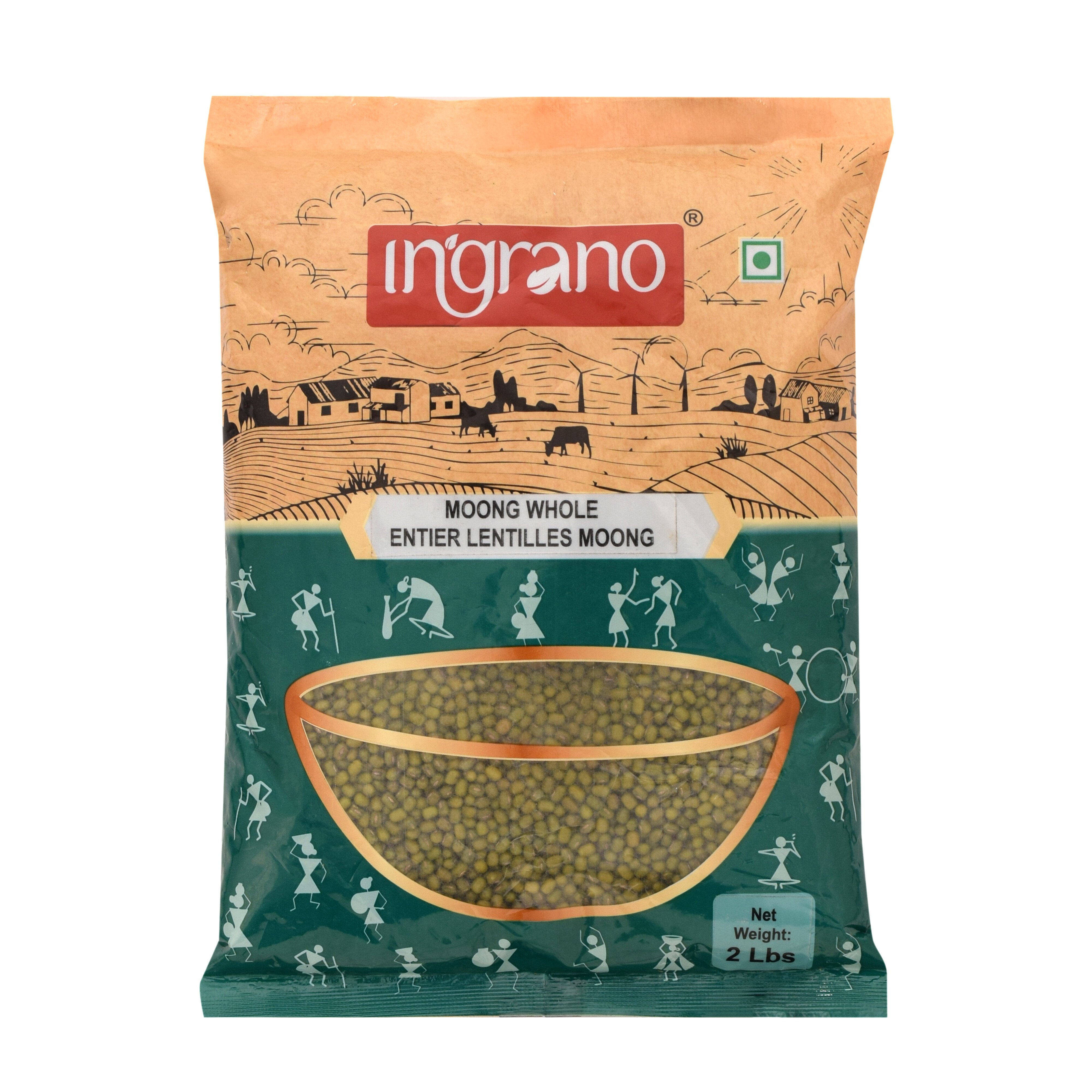 Ingrano Moong Whole 4lb