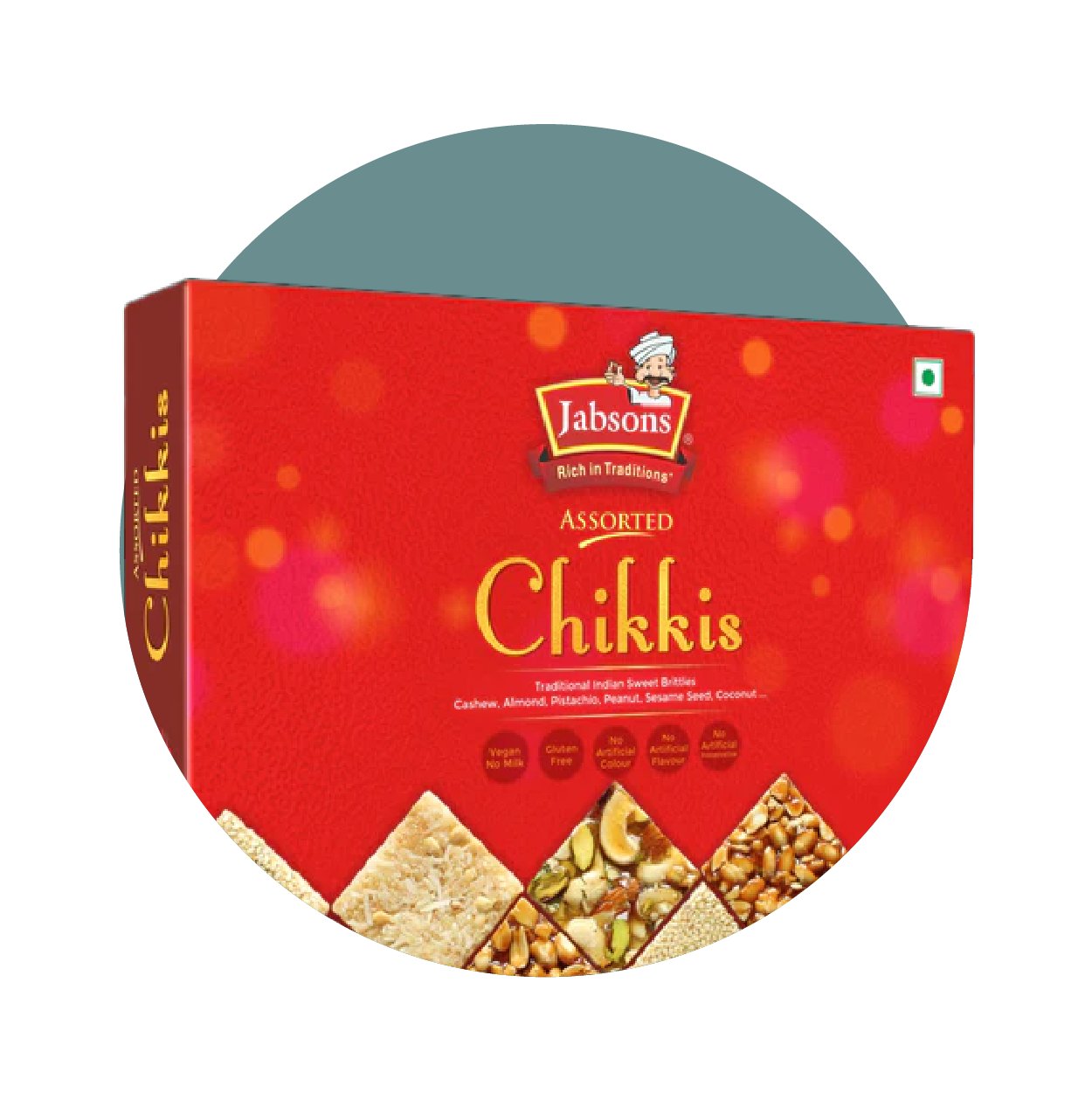 JB Black Til Almond Chikki 400g - Snacks