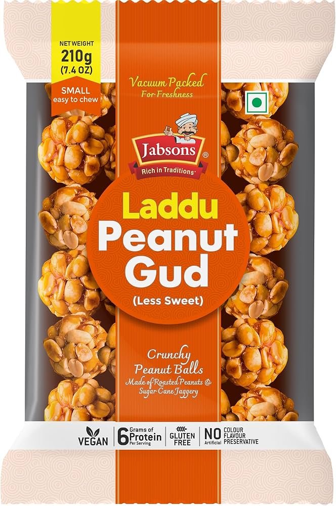 Jabsons Peanut Laddu 210g - Snacks