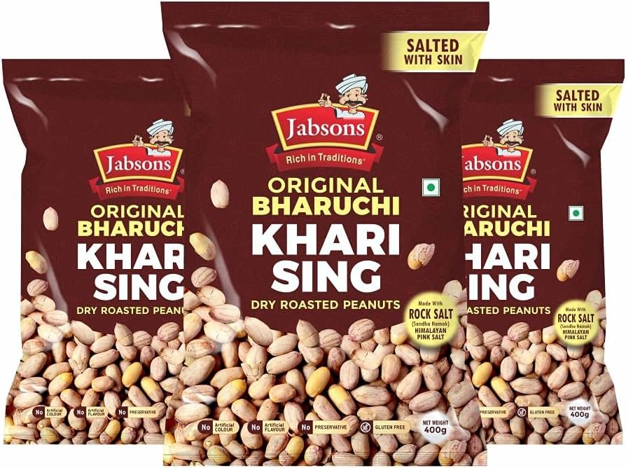 Jabsons Roasted Chana 400g - Snacks