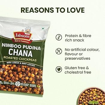 Jabsons Roasted Chana Nimboo Pudina