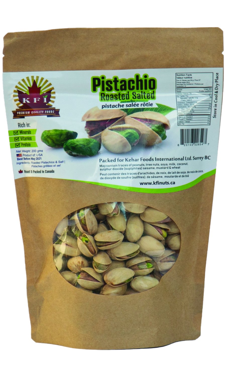 KFI Salted Pistachio 200g