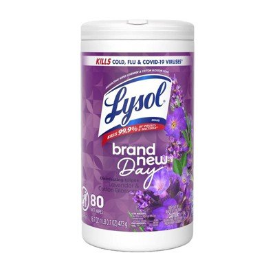 Lysol Lavender Wipes 75pcs