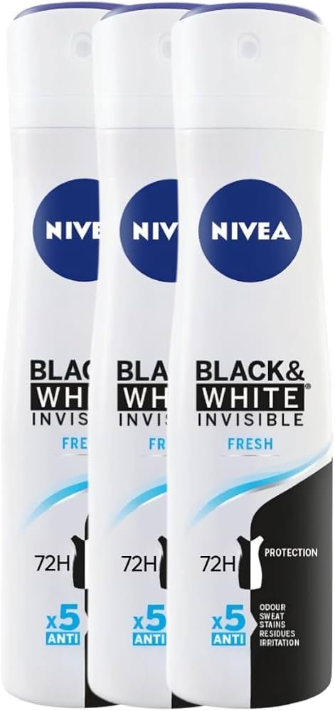 NIVEA Body Spray Black & White - Health & Care