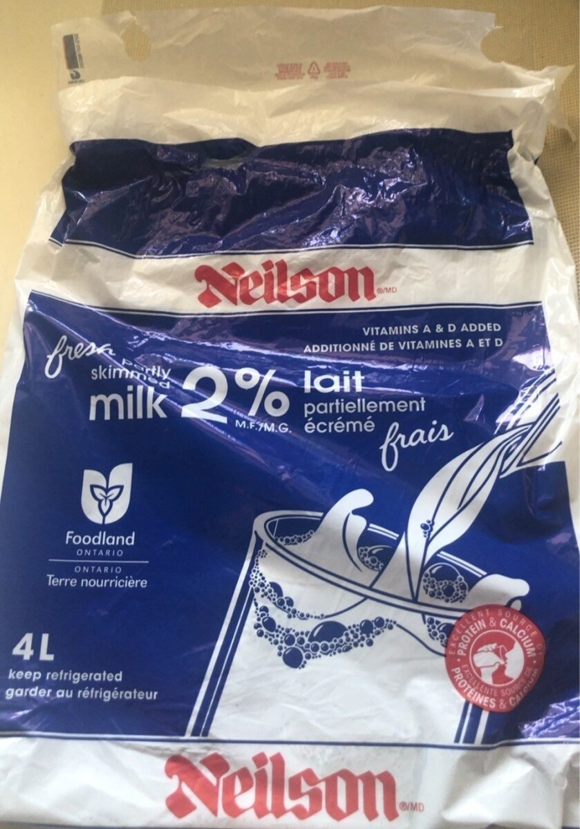 Neilson Milk 2% 4L Bag