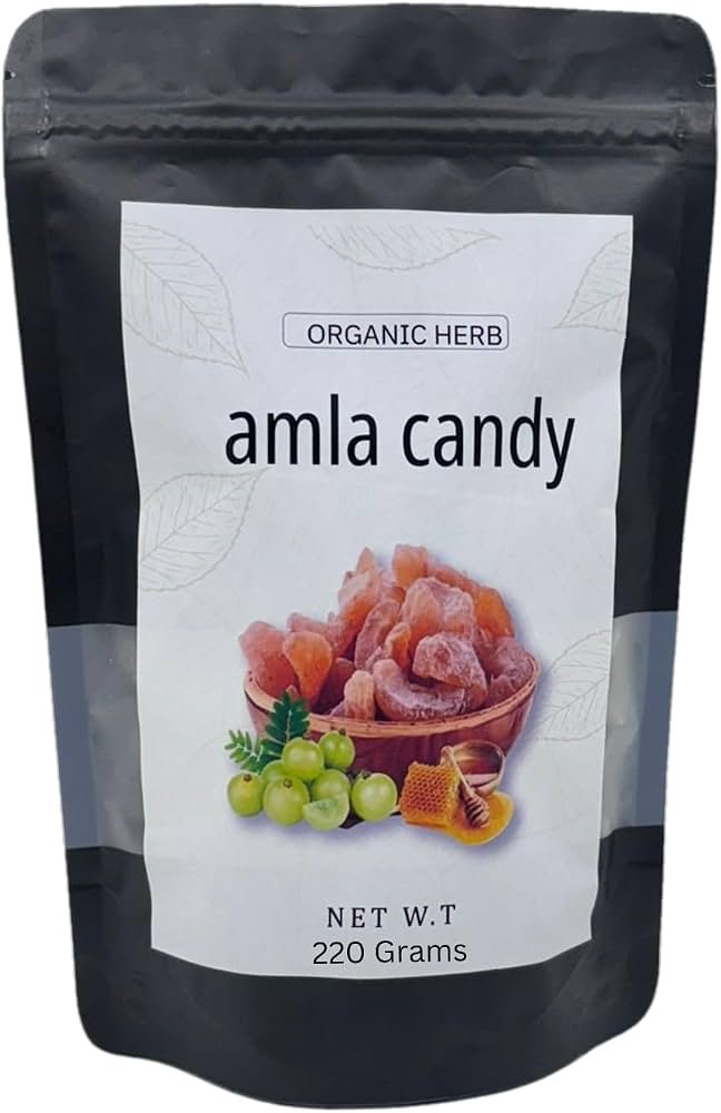 Organic Amla Candy (Sugar) 250g - Snacks