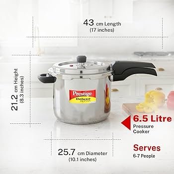 Prestige Steel Pressure Cooker 5.5L - Others | Namaste Supermarket ...