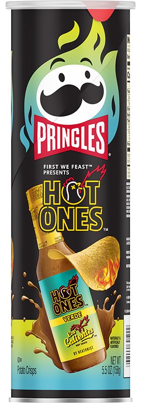 Pringles Hot Ones Verde 156g