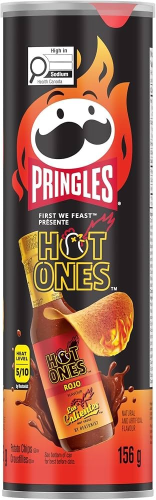 Pringles Hot Rojo 156g