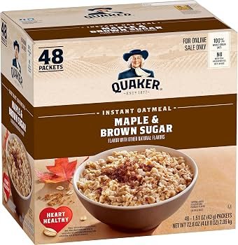 Quaker Oats Maple & Brown Sugar 344g