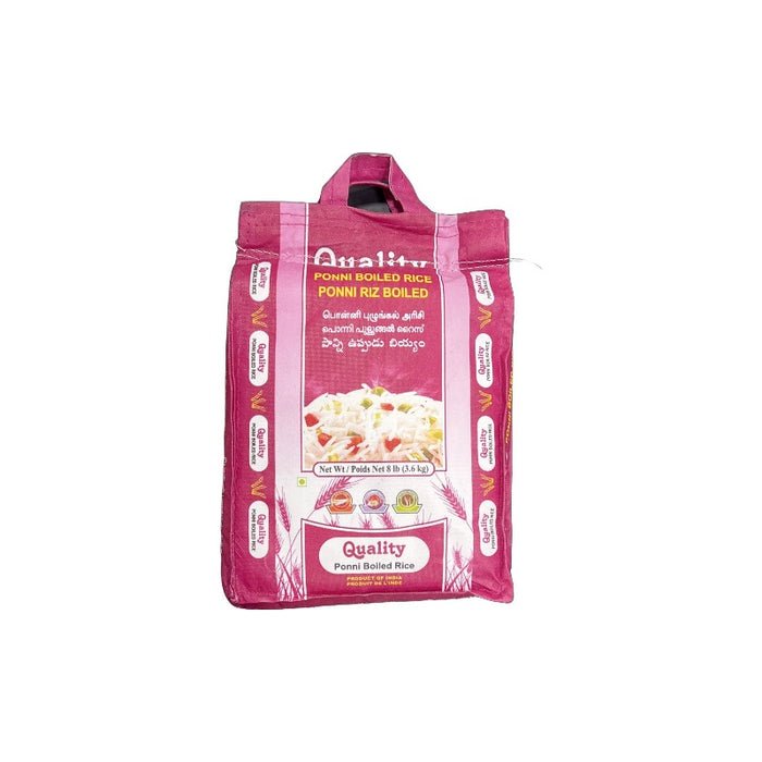 Quality Ponni Rice 8lb - Flour & Grains