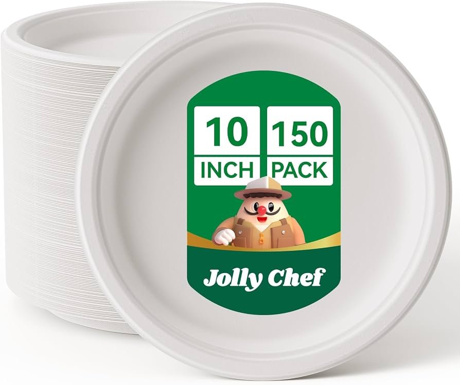 Round Bagasse Plates 10 inch
