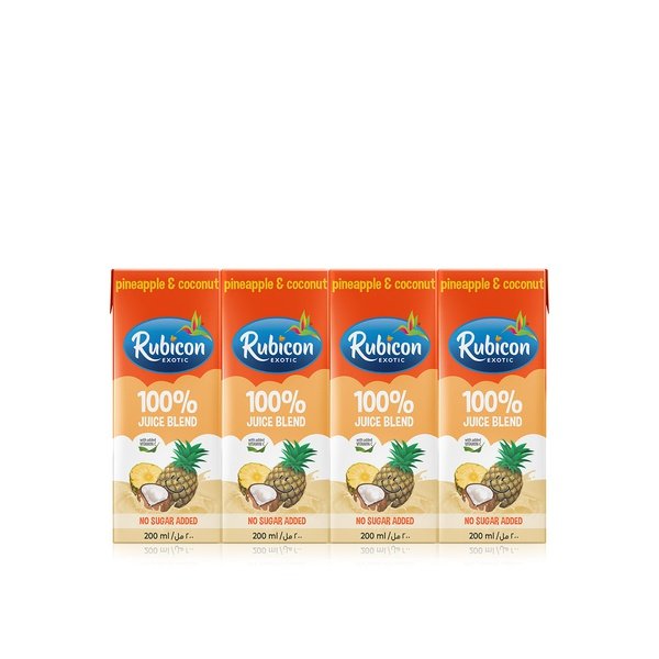 Rubicon No Sugar Added Pineapple Coconut Drink 4pcs