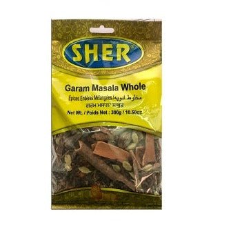 SHER Garam Masala Whole 300g - Spices and Herbs