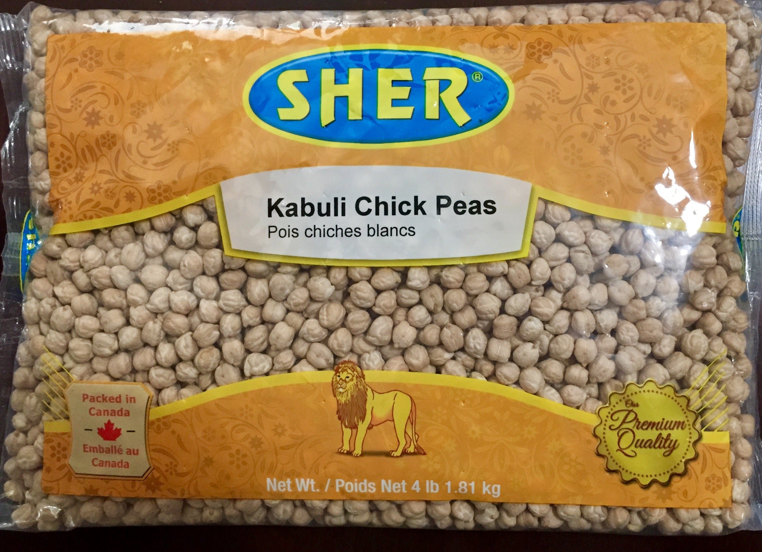 SHER Kabuli Chickpeas 4lb