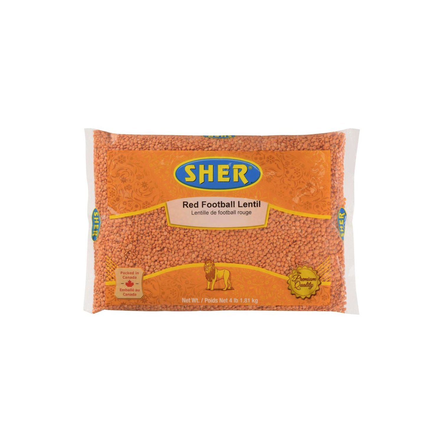 SHER Red Football Lentils 4lb