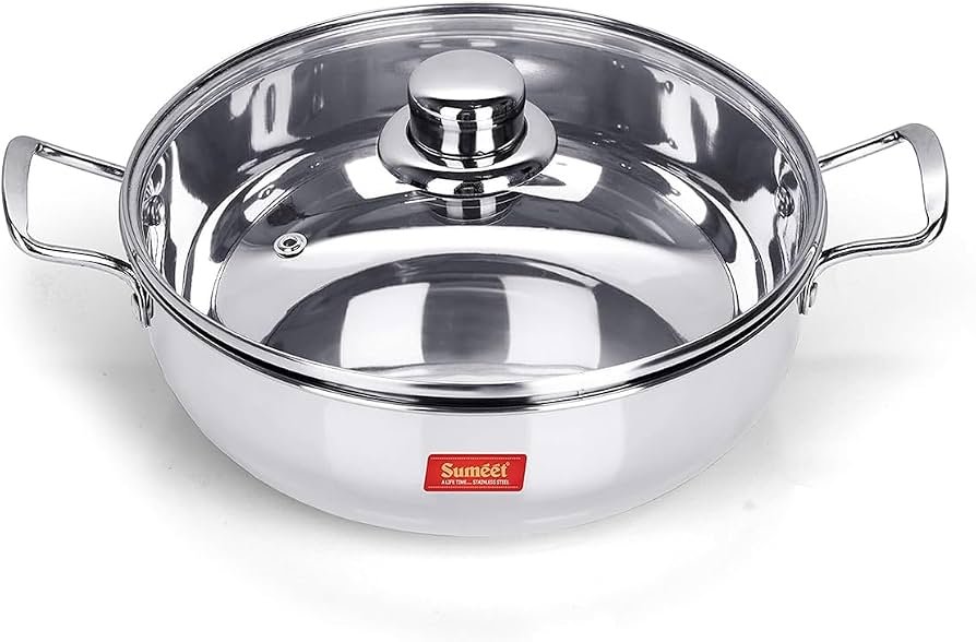 SS Kadai with Lid No.13